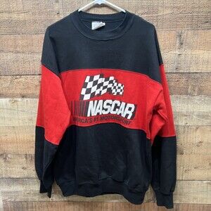 Omni Sportswear Vintage NASCAR Made In USA Crewneck Sweater Mens XL 80’s 90’s